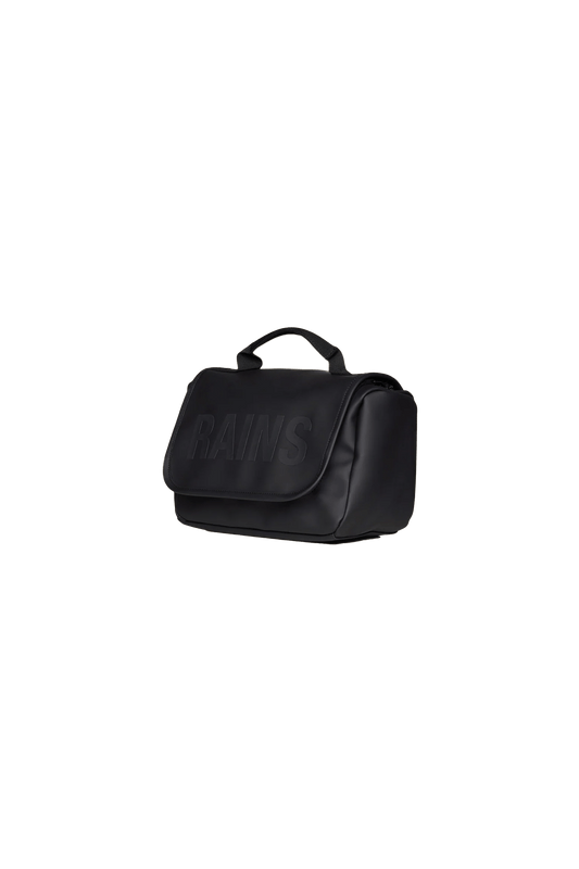 Black Custom RAINS Texel Wash Bag