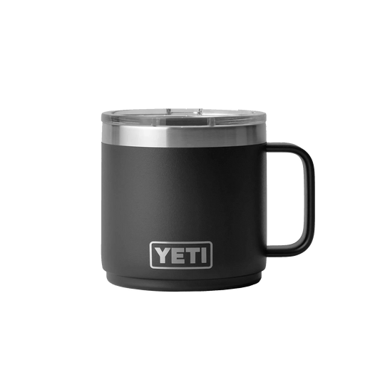 Black Custom YETI Rambler Stackable 14oz Mug - Corporate Gifts