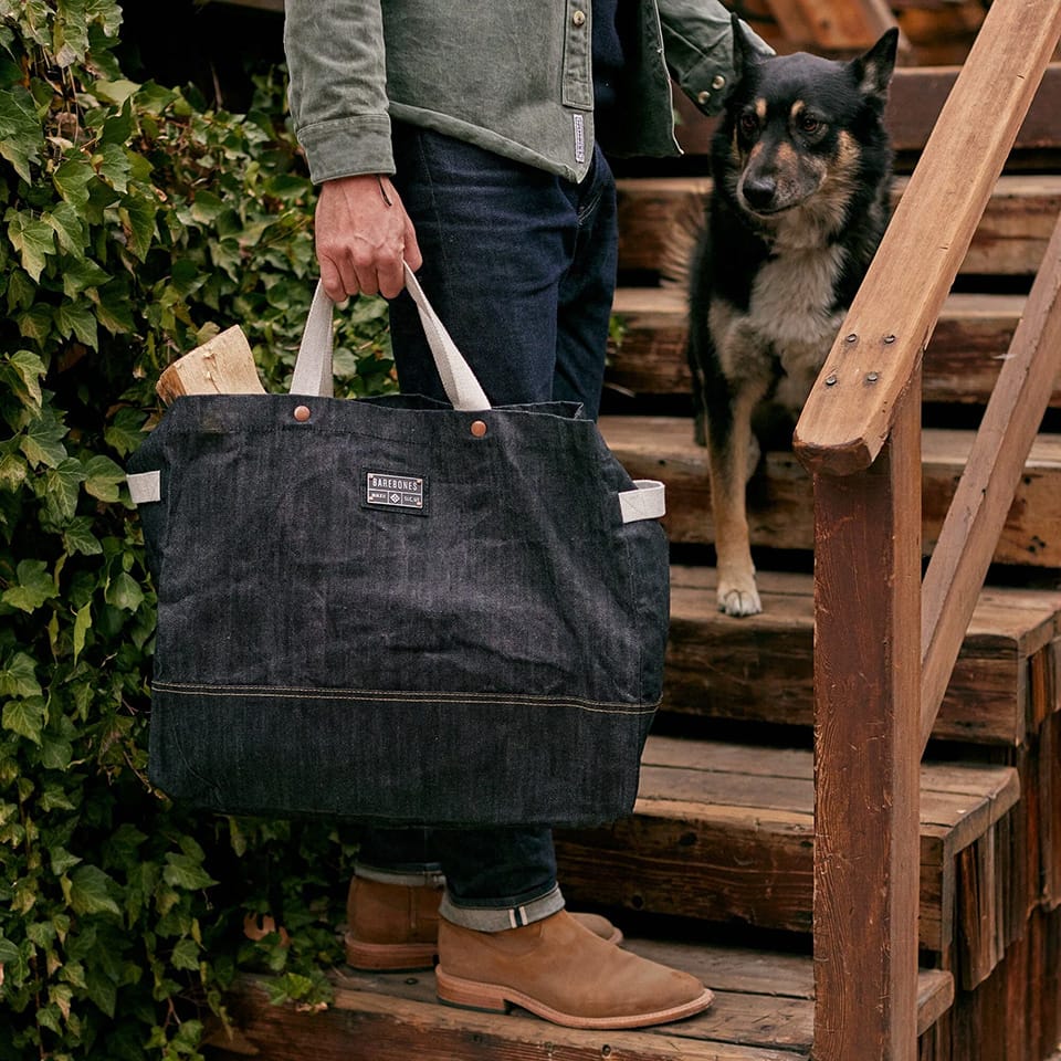 Custom Barebones Neelum 40L Tote - Denim - Corporate Gifts