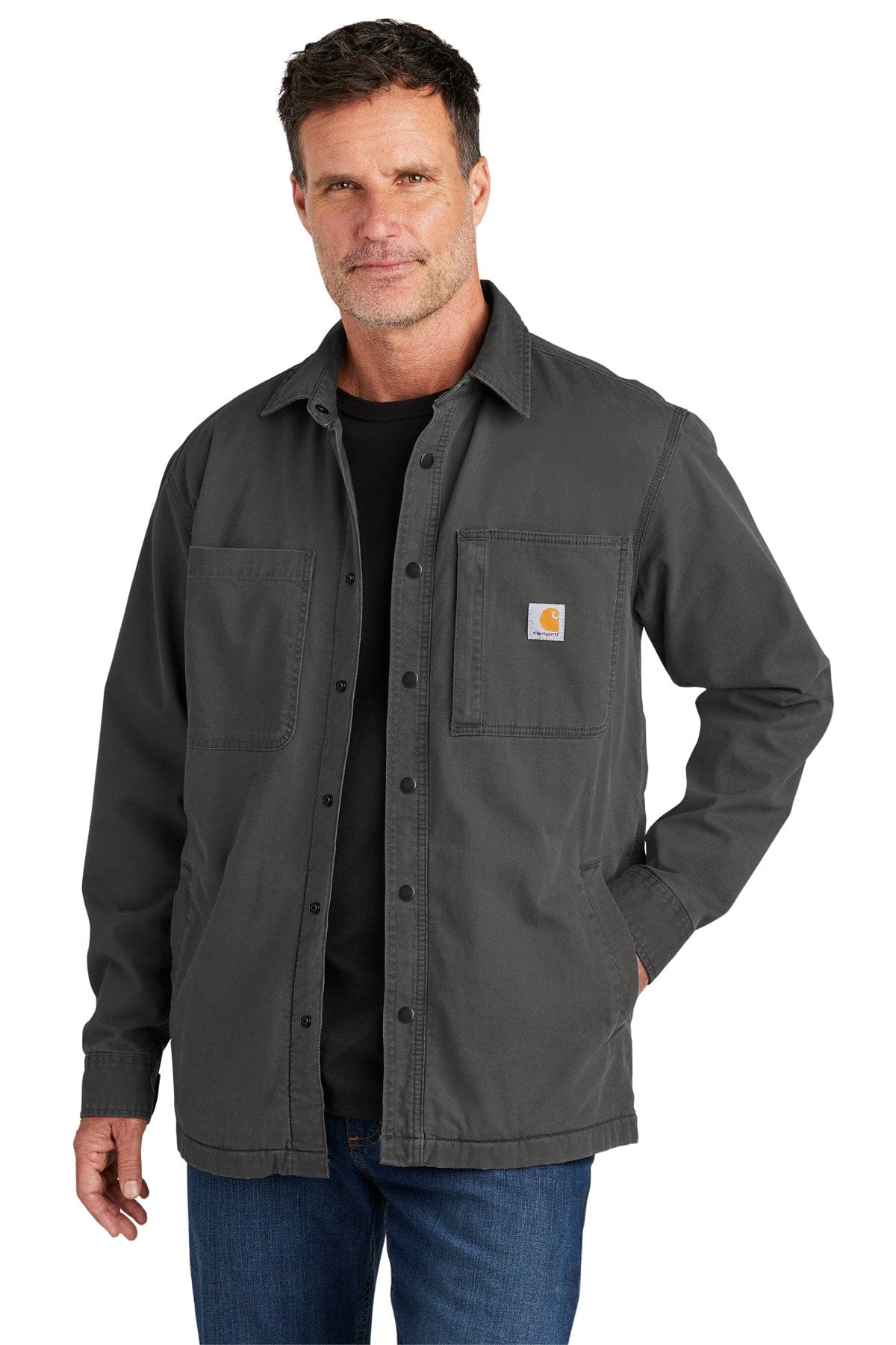 Custom Carhartt Rugged Flex Fleece-Lined Shirt Jacket - Corporate Gifts