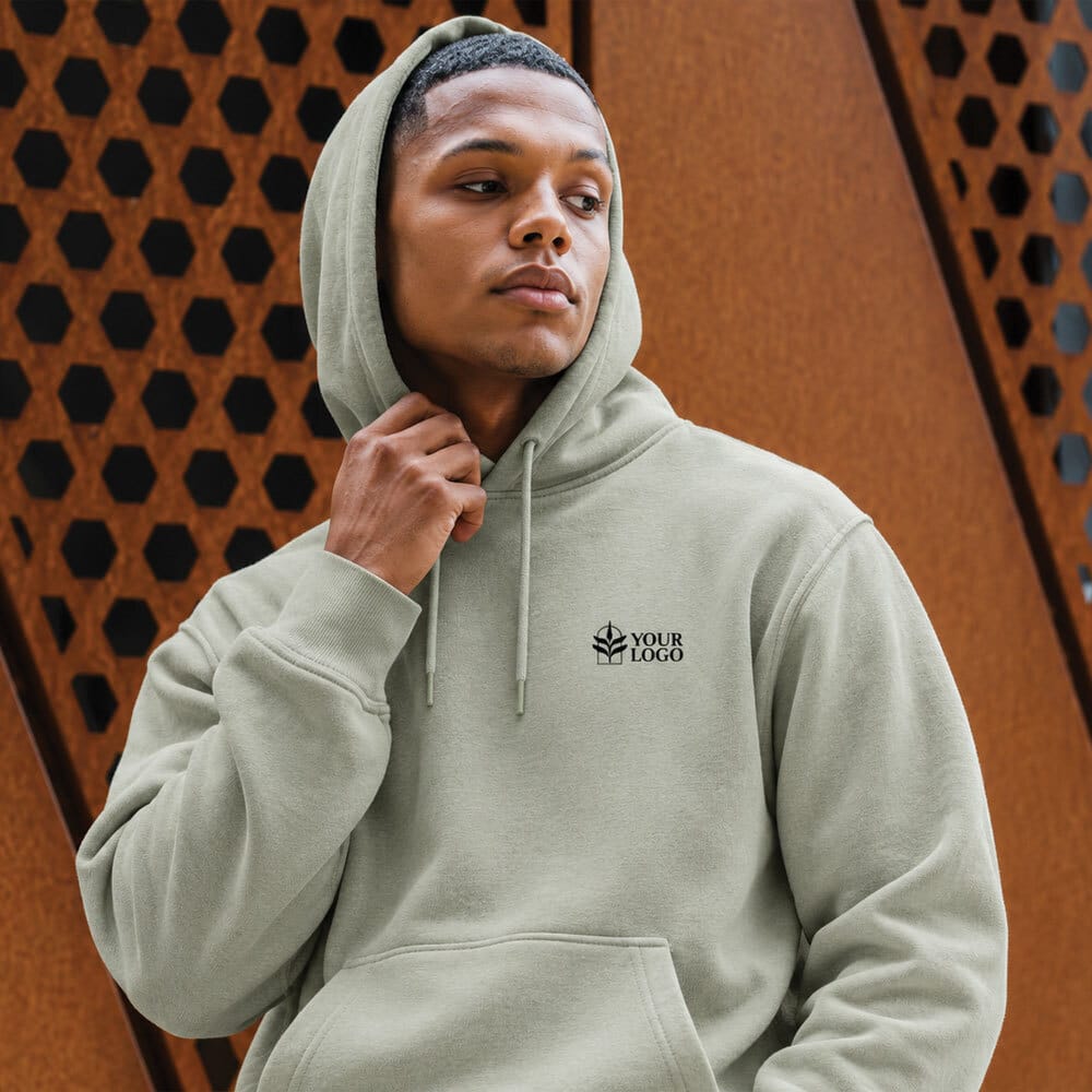 Custom Original Favorites Midweight Organic French Terry Hooded Sweatshirt - Corporate Gifts