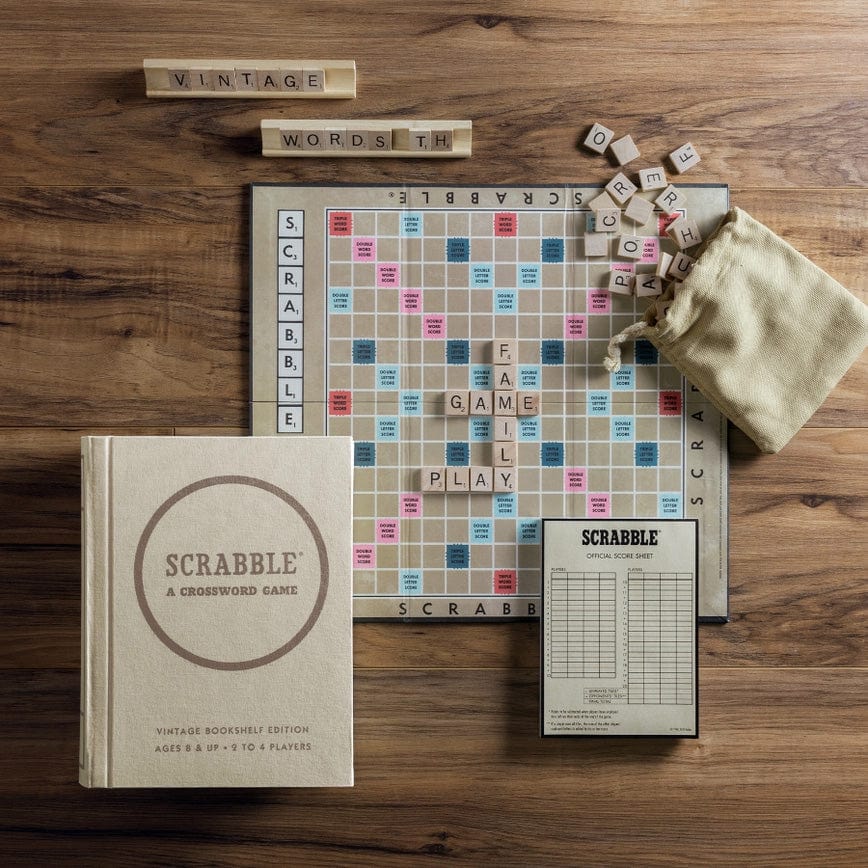 Custom Scrabble - Vintage Bookshelf Edition - Corporate Gifts