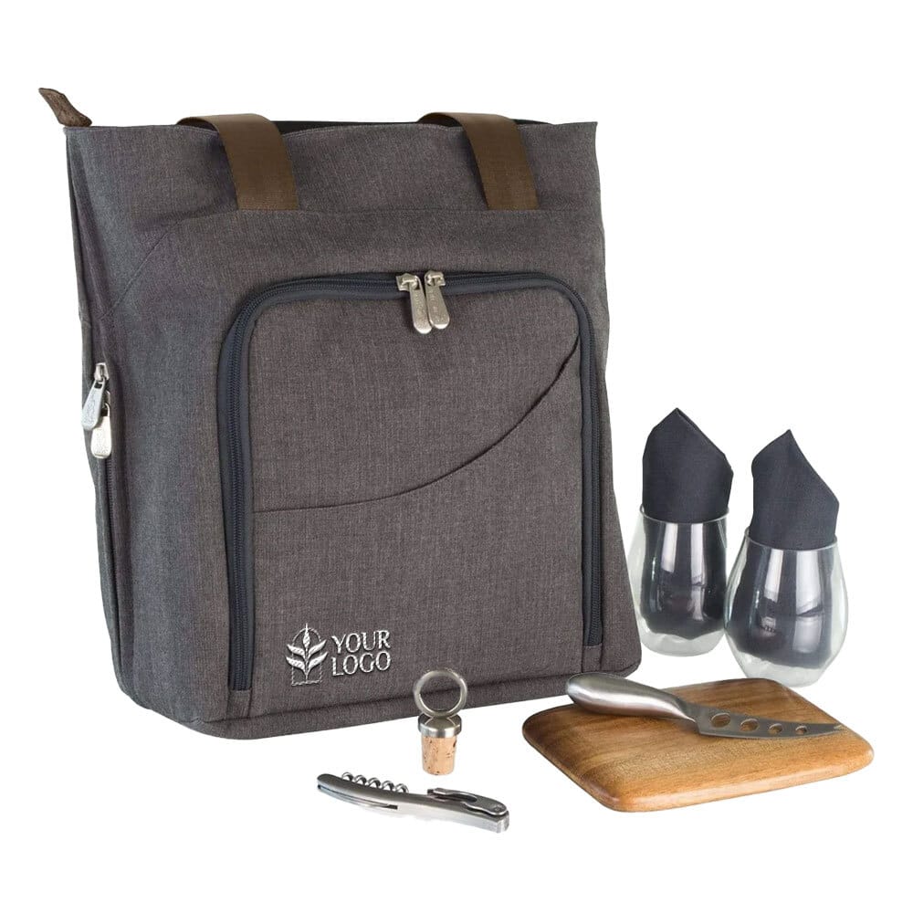 Custom Sonoma Wine and Cheese Picnic Tote - Corporate Gifts