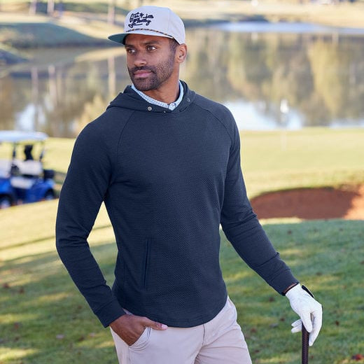 Custom Swannies Golf Unisex Camden Hooded Pullover - Corporate Gifts