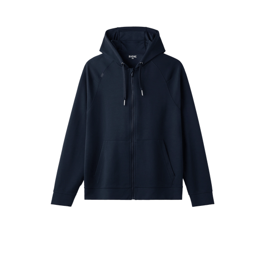 True Navy / S Custom Rhone DreamState Men's Full Zip Hoodie - Corporate Gifts