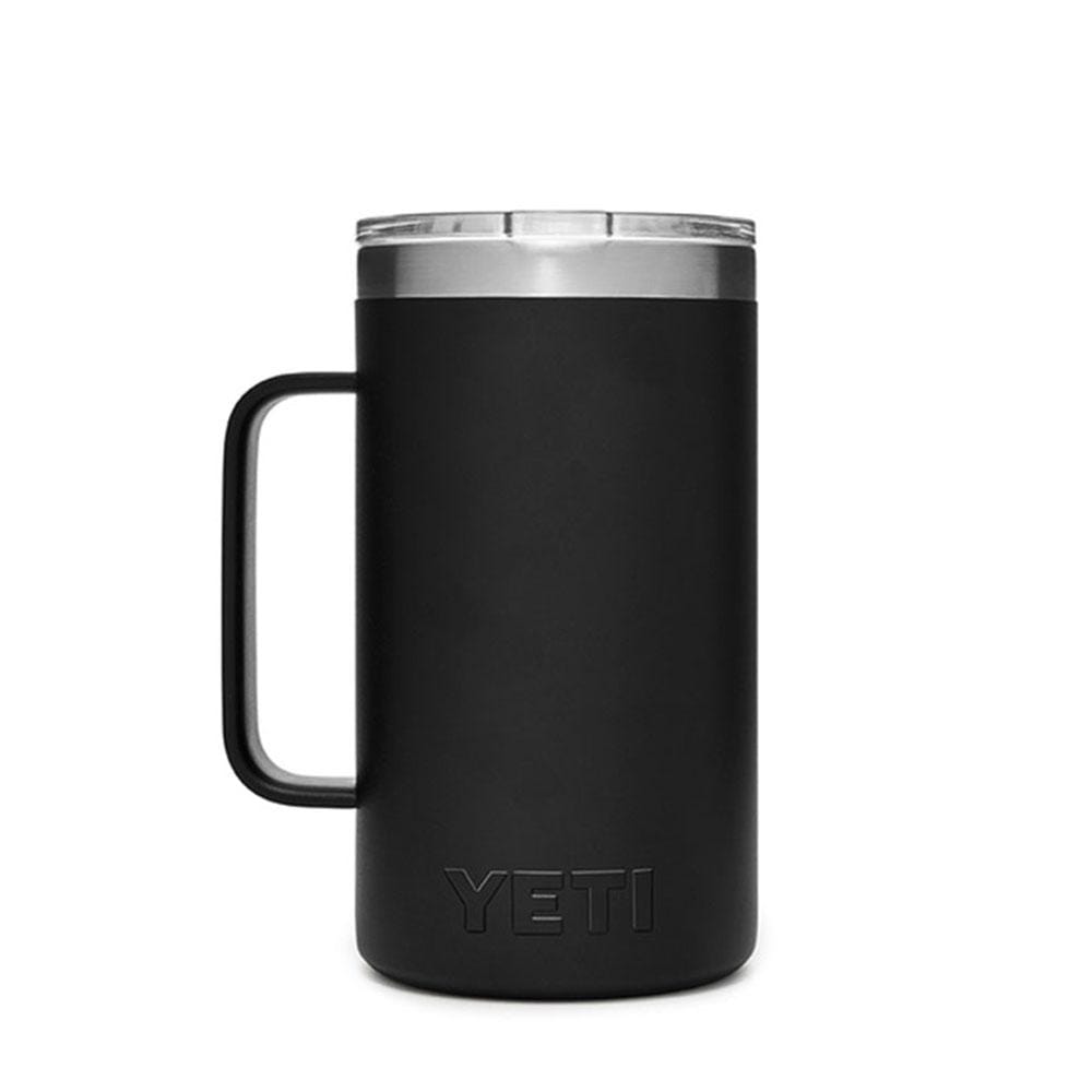 Black Custom YETI Rambler 24oz Mug