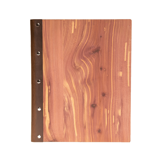 Cedar / Mini Custom Wood Padfolio