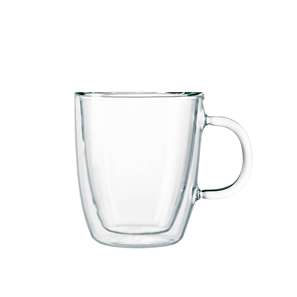 Bodum Bistro Double Wall Coffee Mugs - 10 oz - Set of Two  Clear coffee  mugs, Clear glass coffee mugs, Glass coffee mugs