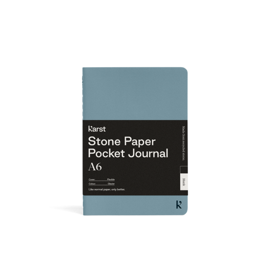 Glacier / Blank Custom Karst Stone Paper Pocket Journal - Corporate Gifts