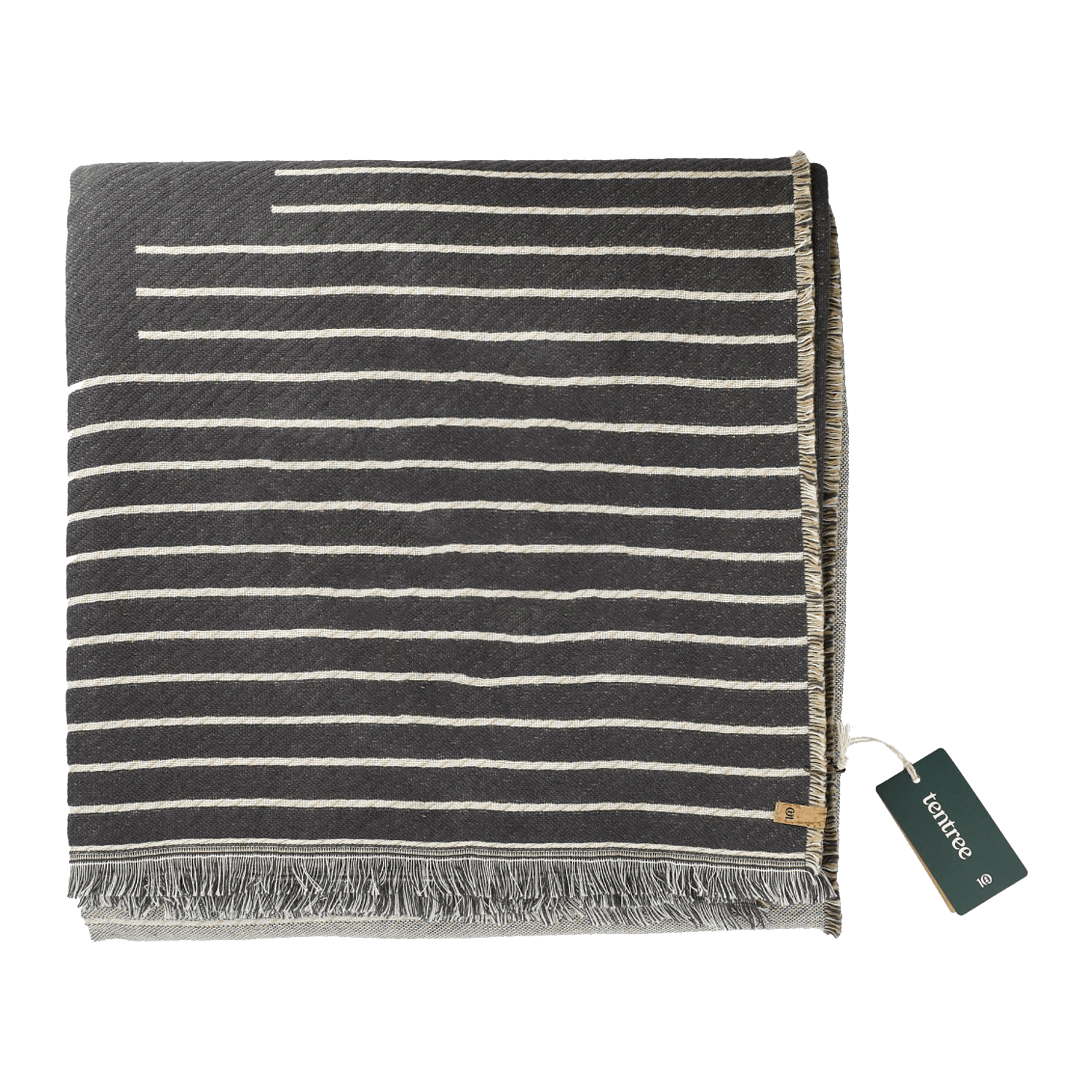 Custom Organic Cotton Peaks Woven Blanket Corporate Gifts C&T