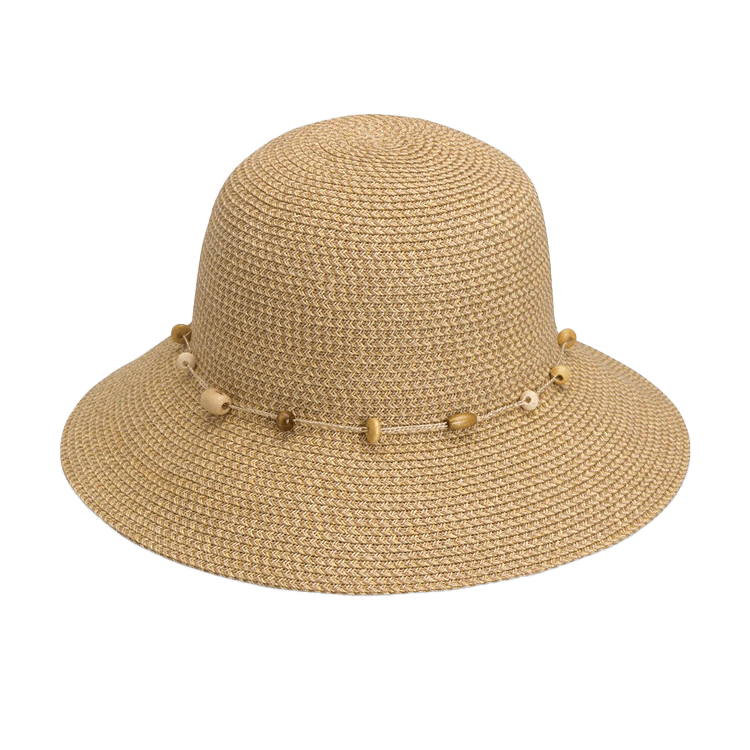 Wallaroo Straw Sun Hat with Beaded Trim Wallaroo Women main image 3