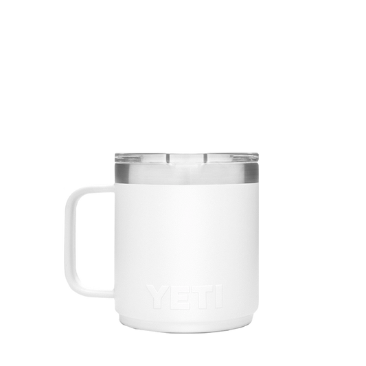 White Custom YETI Rambler 10oz Stackable Mug - Corporate Gifts