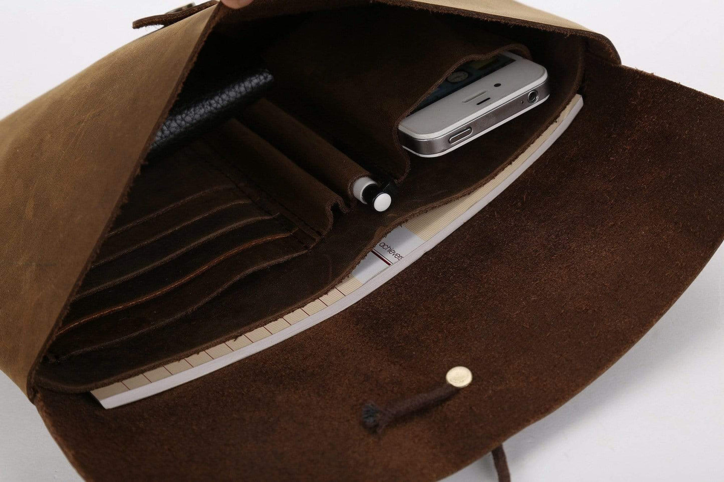 Custom Handmade Vintage Leather Clutch - Corporate Gifts