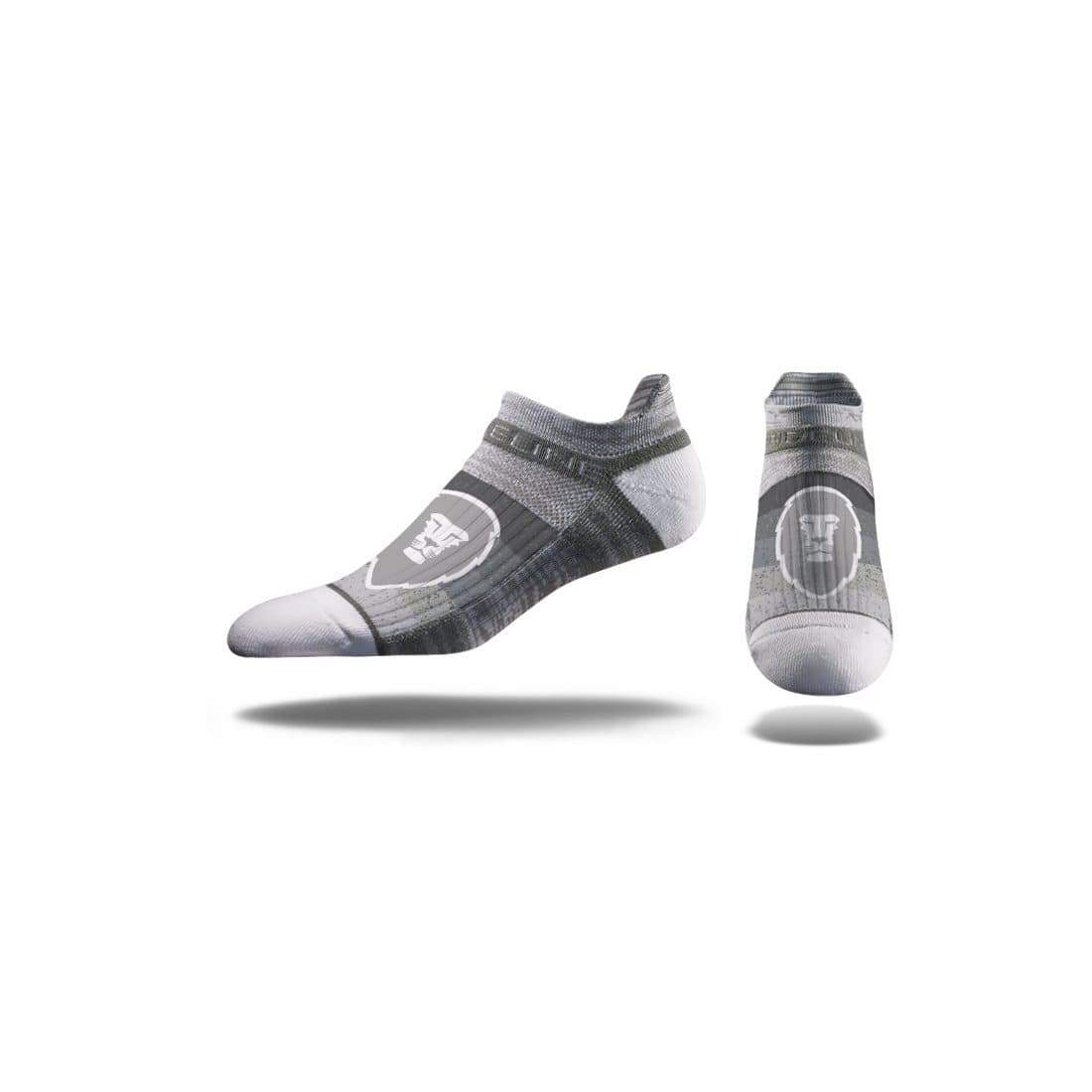 Gray / Ankle Custom Custom Printed Premium Socks