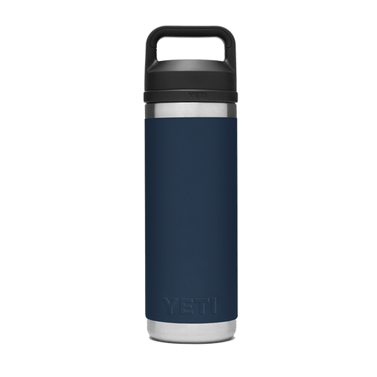 Navy Custom YETI Rambler 18oz Bottle w/ Chug Cap - Corporate Gifts