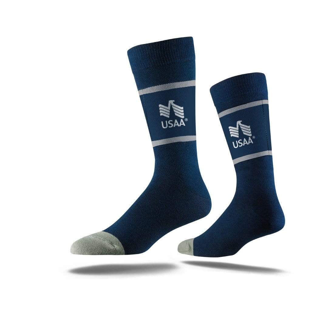 Navy Solid Custom Custom Printed Business Sock