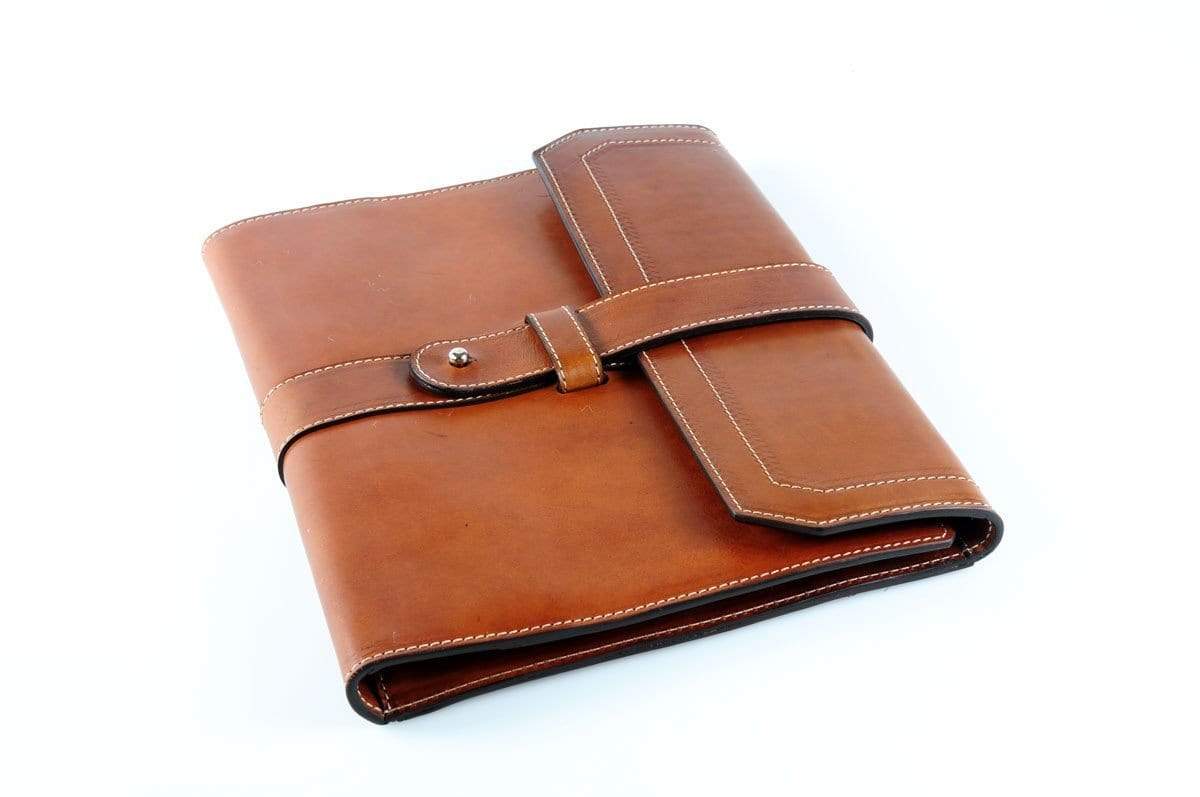 Vachetta Leather Post-Strap Padfolio – Clove & Twine