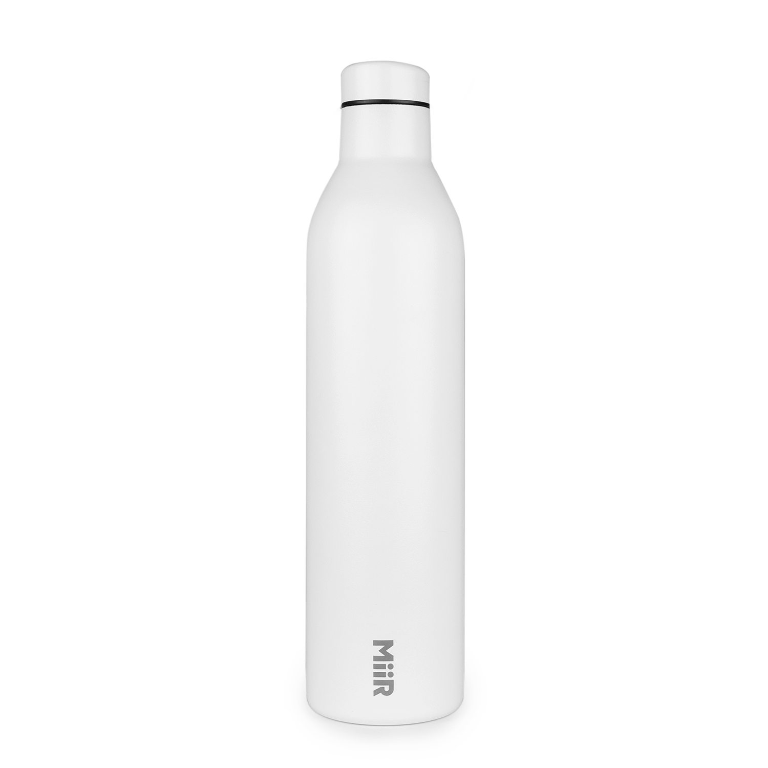 White Custom MiiR 750ml Wine Bottle