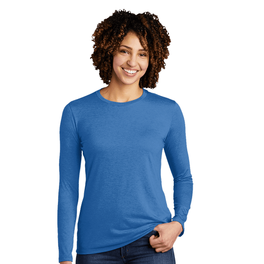 Allmade Women's Tri-Blend Long Sleeve Crewneck Shirt