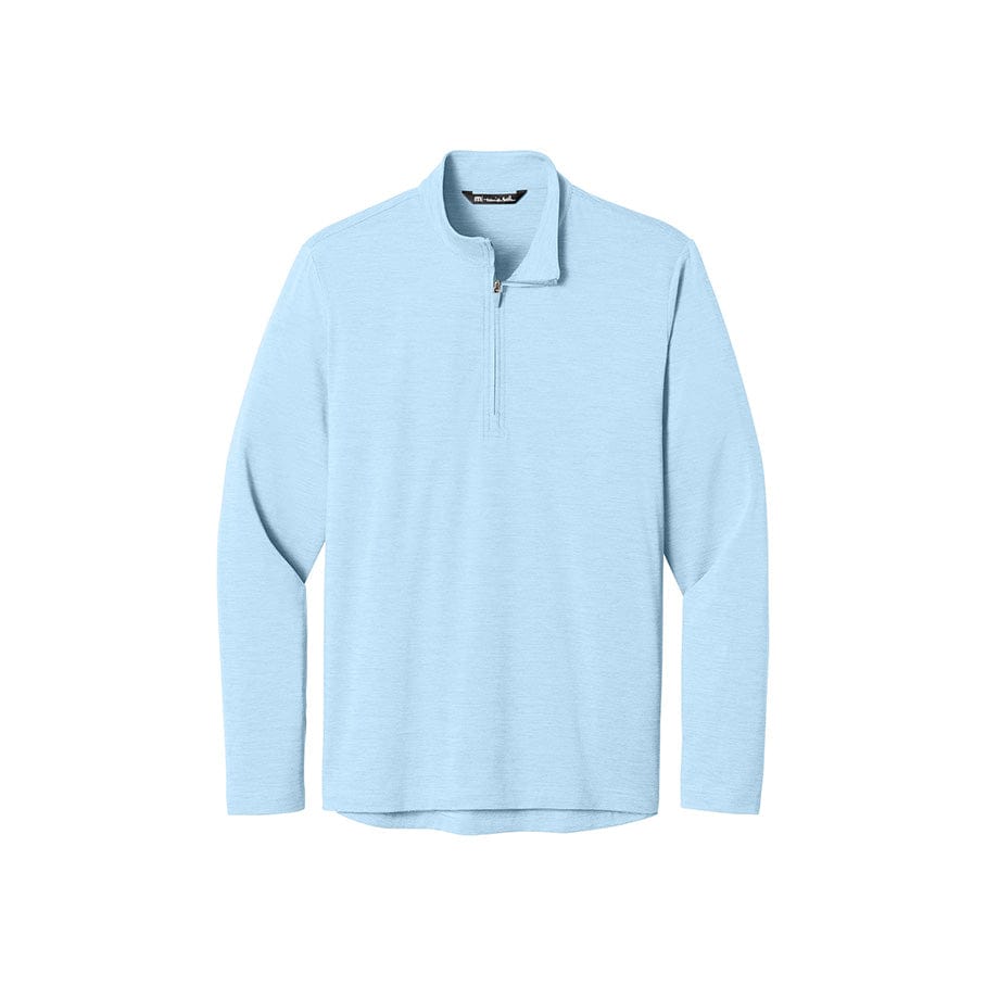 Airy Blue Heather / S Custom Travis Mathew Men's Onward 1/4-Zip - Corporate Gifts