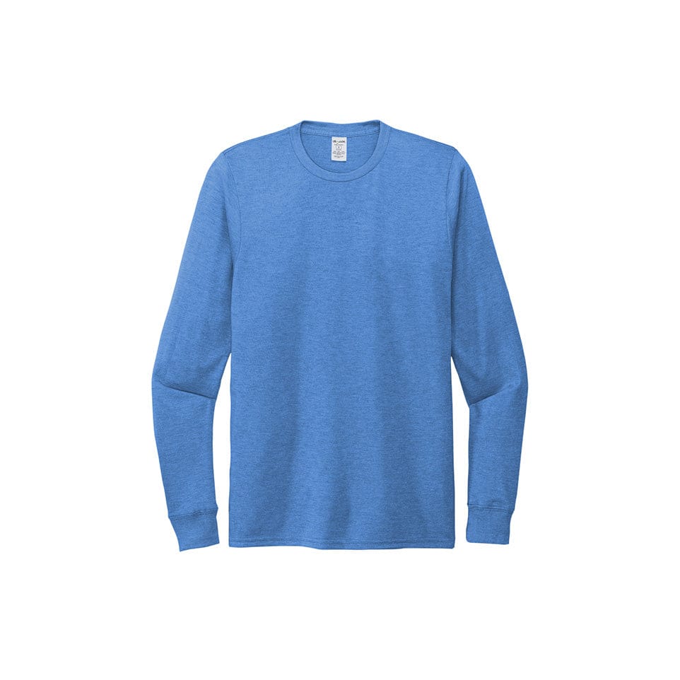 Azure Blue / SM Custom Allmade Unisex Tri-Blend Long Sleeve Tee - Corporate Gifts