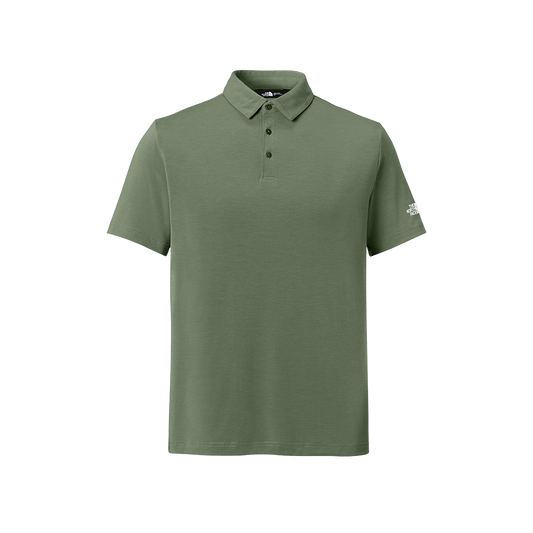 Bark Mist Green / S Custom The North Face Men's Cayon Crest Polo - Corporate Gifts