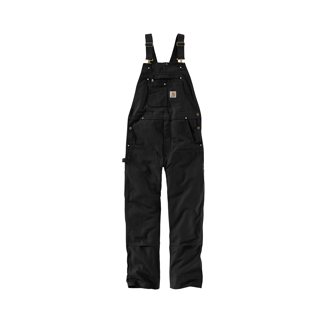 Black / 30/32 Custom Carhartt Duck Unlined Bib Overalls - Corporate Gifts