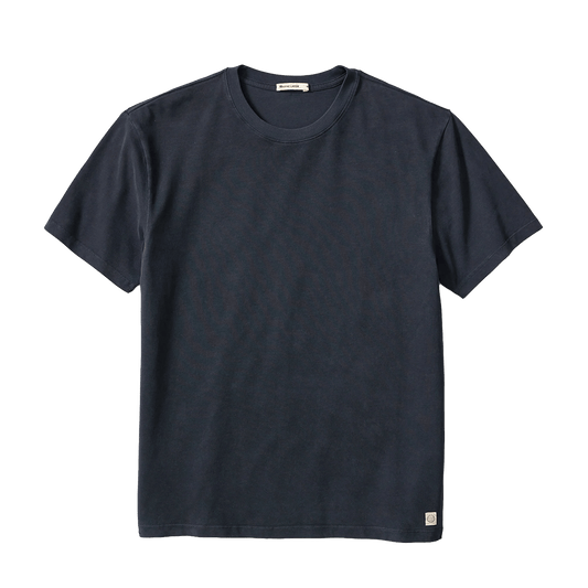 Black / 3XL Custom Marine Layer Men's Luxe Jersey Relaxed Tee - Corporate Gifts