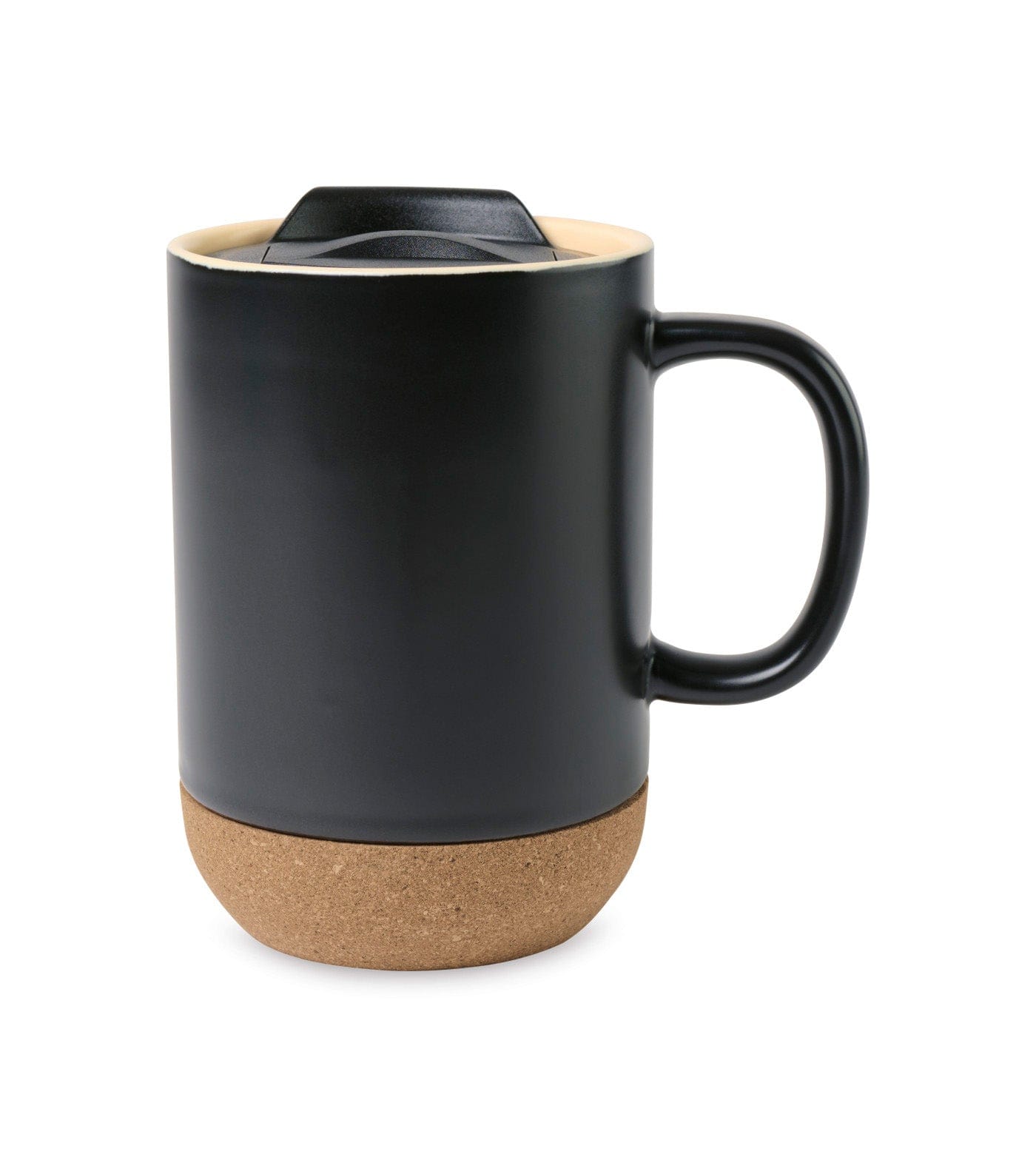 Black Custom Ceramic Lidded Mug