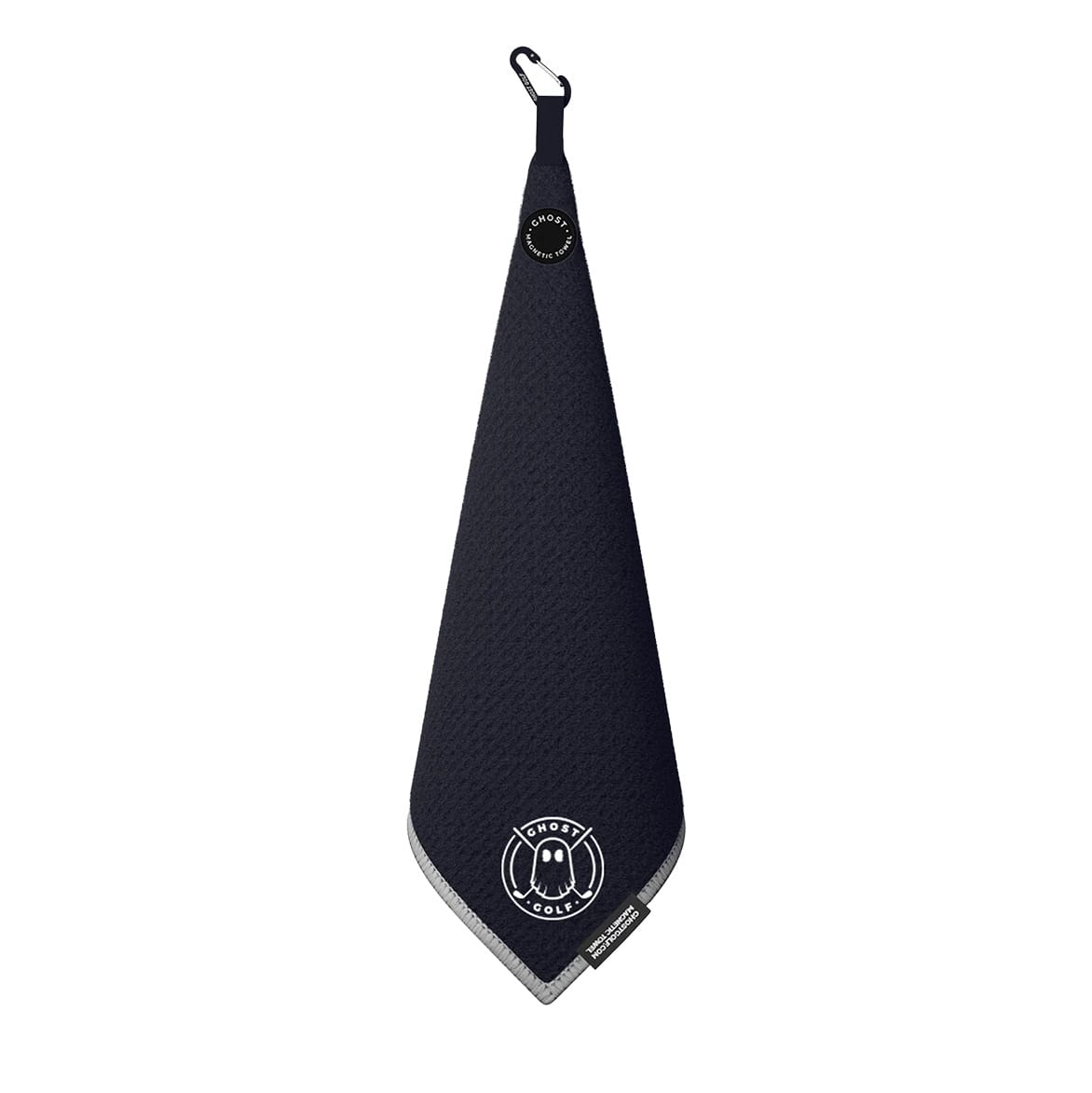 Black Custom Ghost Golf Magnetic Towel - Corporate Gifts