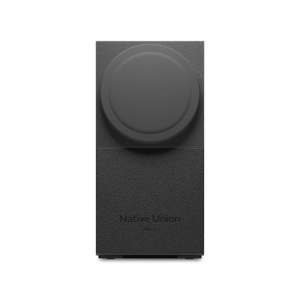Black Custom Native Union Rise 2-IN-1 Qi2 Wireless Charger - Corporate Gifts