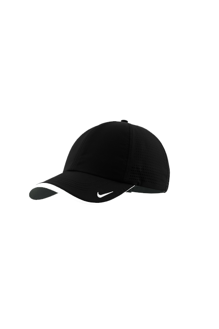 Black Custom Nike Dri-FIT Swoosh Perforated Cap