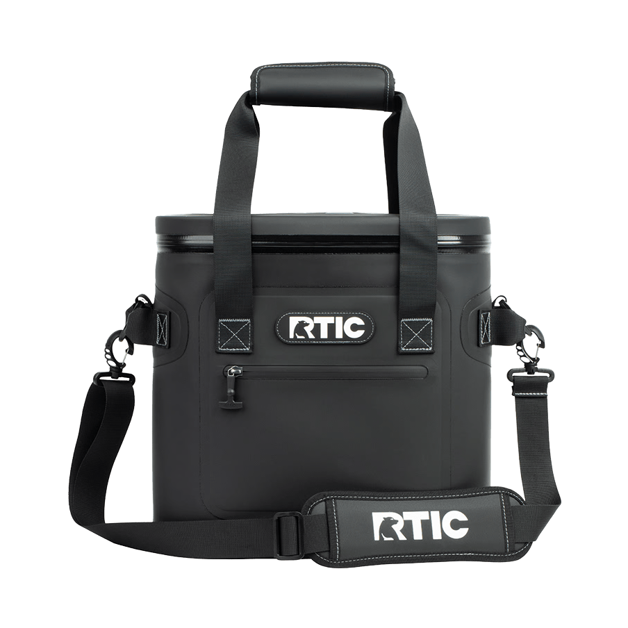 Black Custom RTIC 20 Can Ultra-Tough Soft Cooler - Corporate Gifts