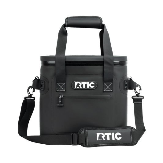 Black Custom RTIC 20 Can Ultra-Tough Soft Cooler - Corporate Gifts