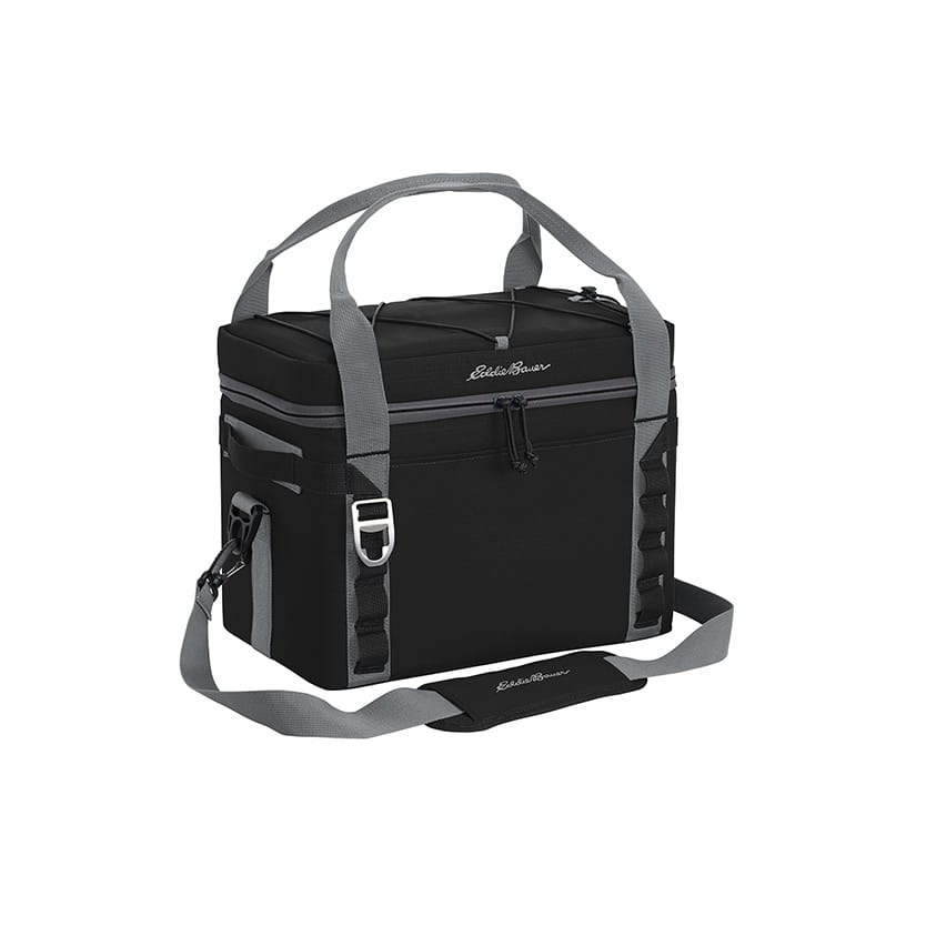 Black/ Grey Steel Custom Eddie Bauer Max Cool 24-Can Cooler - Corporate Gifts