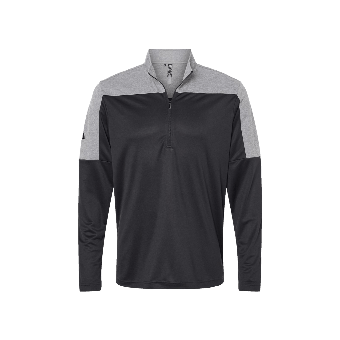 Black/ Grey Three Melange / SM Custom Adidas Lightweight Quarter Zip Pullover - Corporate Gifts