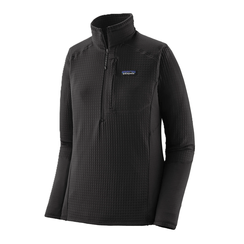 Black / XS Custom Patagonia Women's R1 Pullover - Corporate Gifts