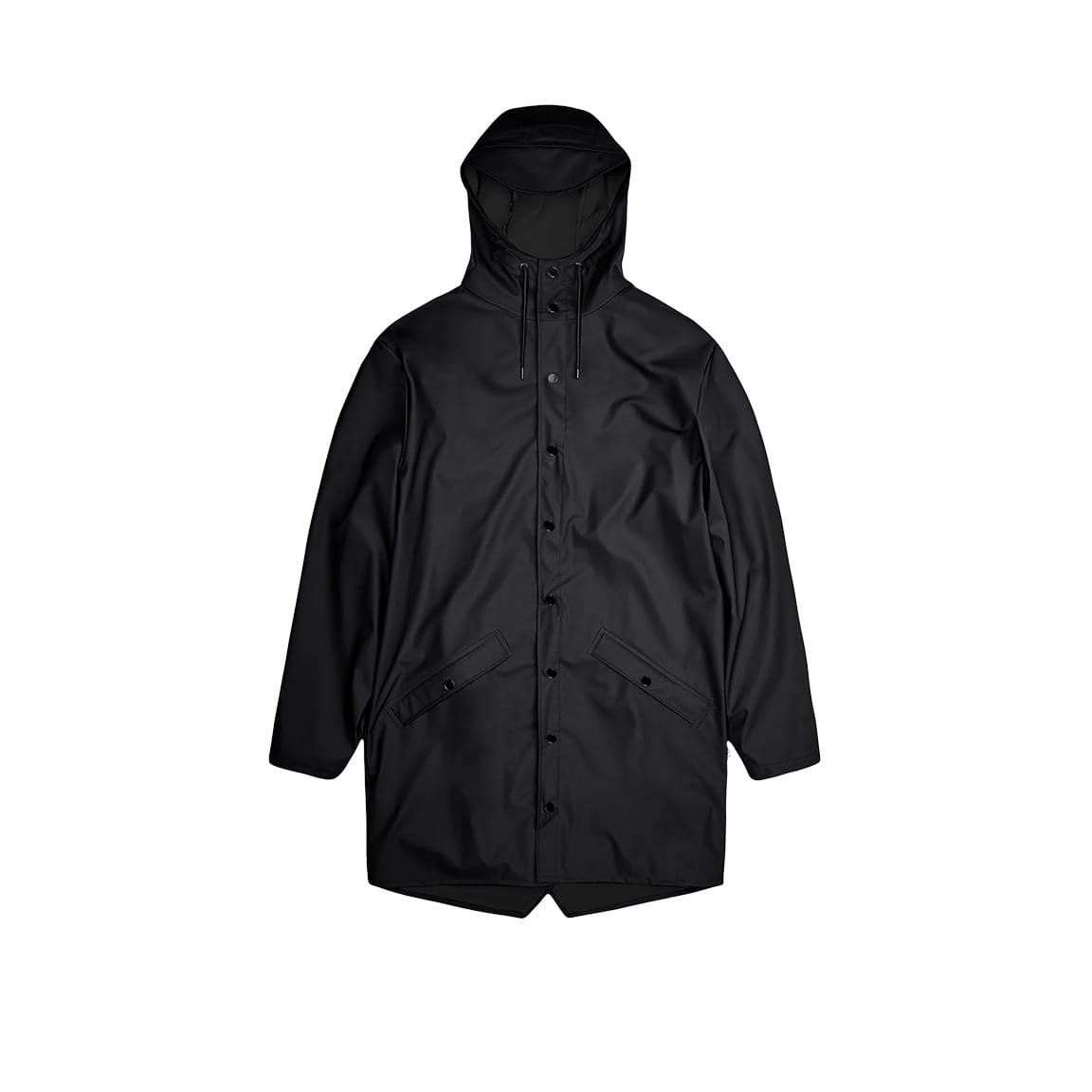 Black / XS Custom RAINS Long Jacket - Corporate Gifts