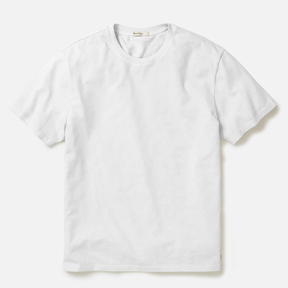 Bright White / 3XL Custom Marine Layer Men's Luxe Jersey Relaxed Tee - Corporate Gifts