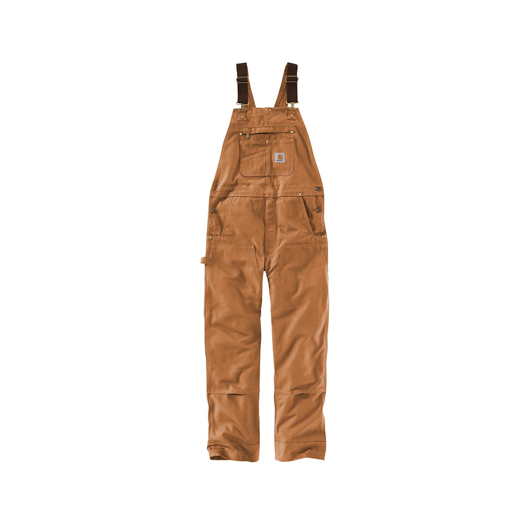 Carhartt Brown / 30/32 Custom Carhartt Duck Unlined Bib Overalls - Corporate Gifts