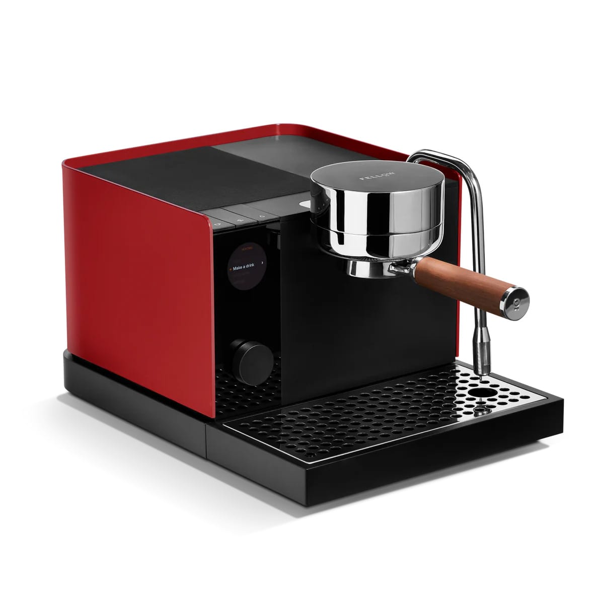 Cherry Red / Walnut Custom Fellow Series 1 Espresso Machine - Corporate Gifts