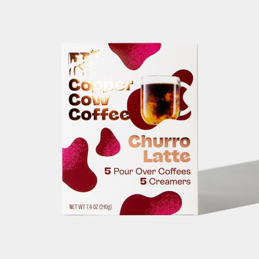 Churro Custom Copper Cow Coffee Latte Kit - Corporate Gifts