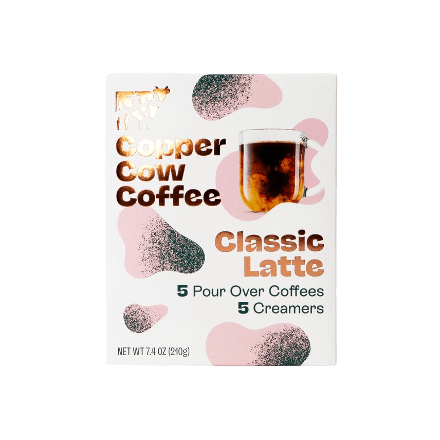 Classic Custom Copper Cow Coffee Latte Kit - Corporate Gifts