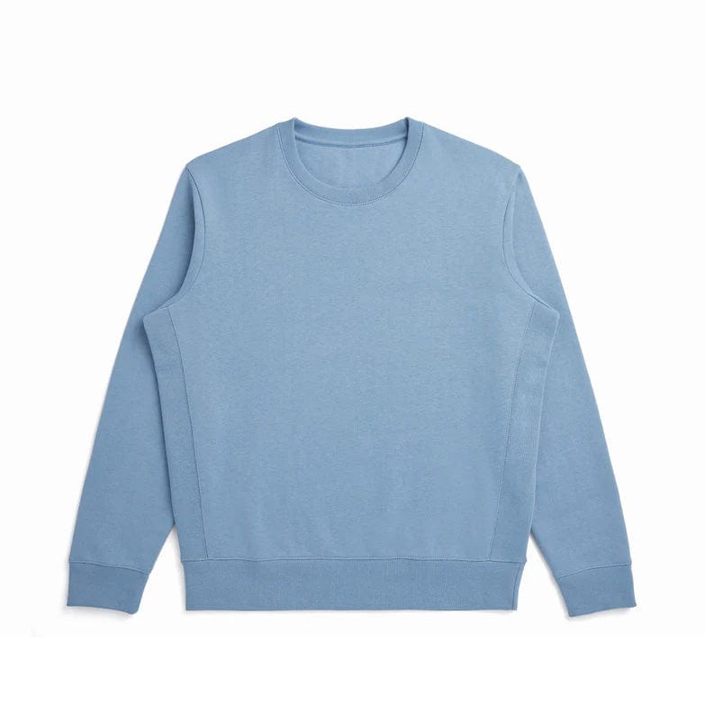 Cloudy Blue / XS Custom Original Favorites Natural Organic Cotton Crewneck Sweatshirt