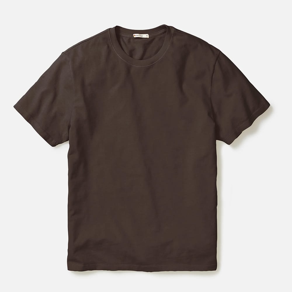 Coffee / 3XL Custom Marine Layer Men's Luxe Jersey Relaxed Tee - Corporate Gifts