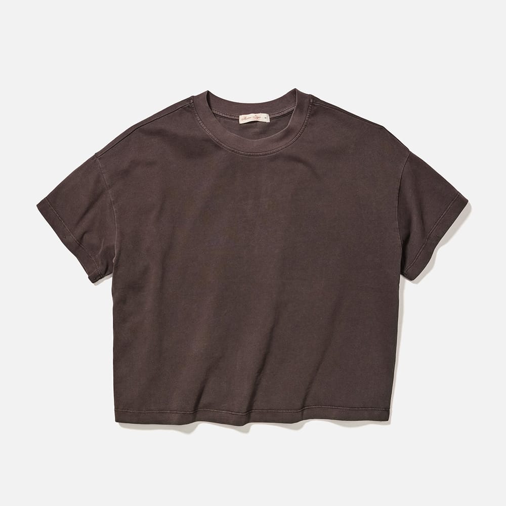 Coffee / XL Custom Marine Layer Women's Luxe Jersey Relaxed Tee - Corporate Gifts