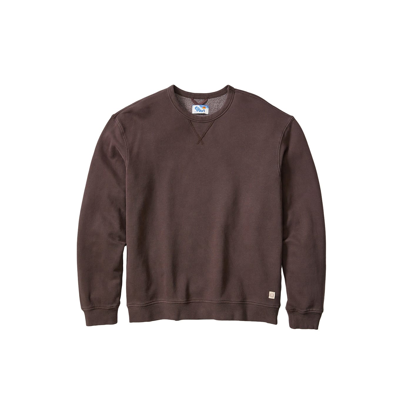 Coffee / XS Custom Marine Layer Women's Cloud 9 Relaxed Crewneck - Corporate Gifts