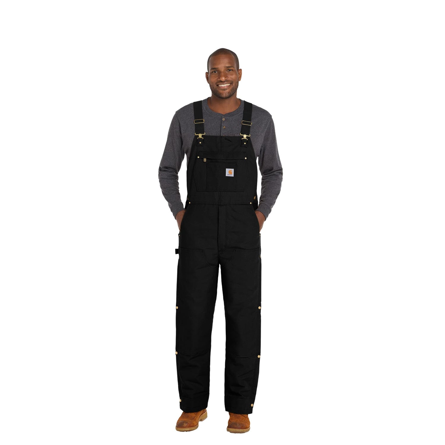 Custom Carhartt Firm Duck Insulated Bib Overalls - Corporate Gifts