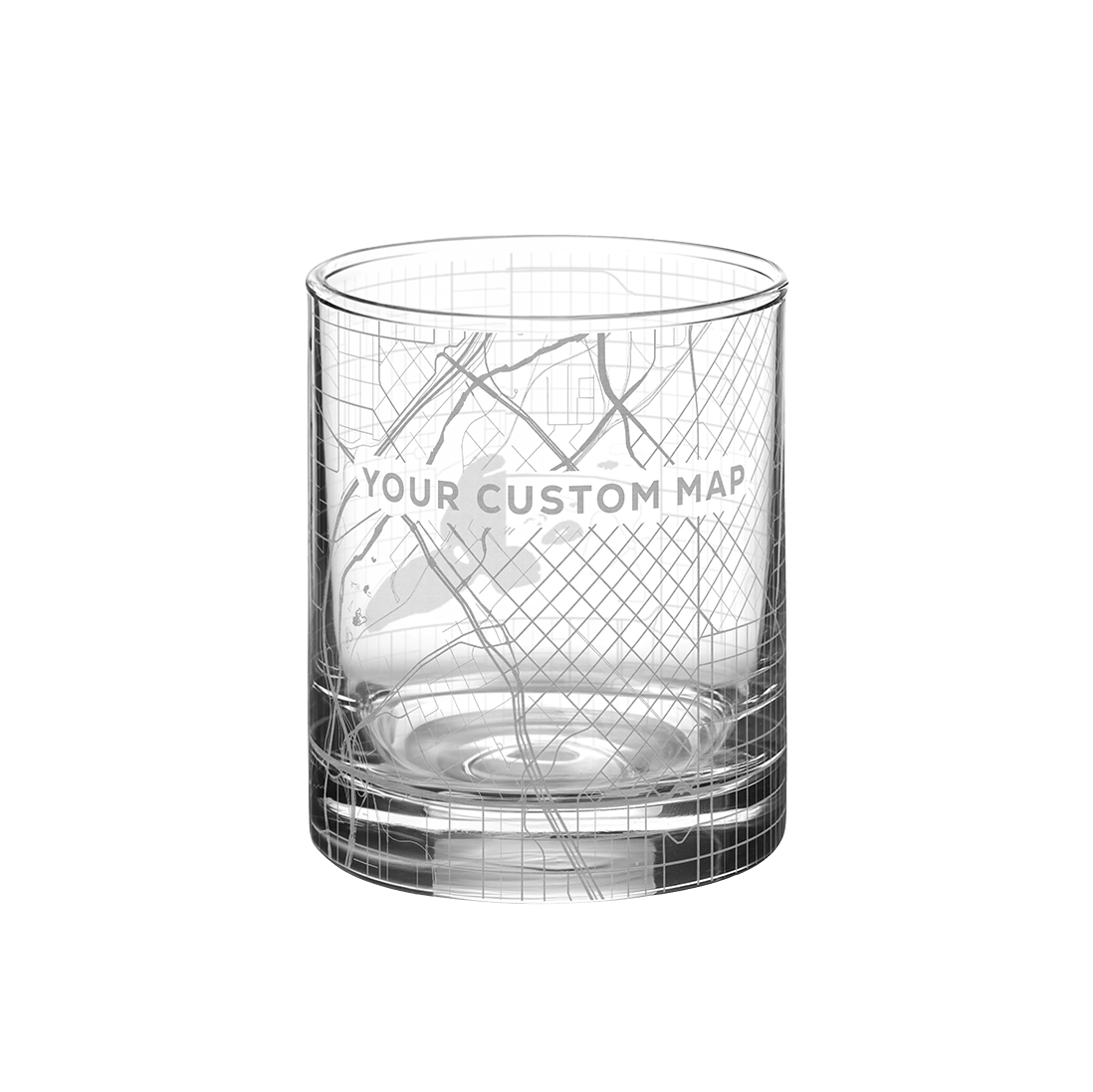 Custom Custom Map Rocks Glass - Corporate Gifts
