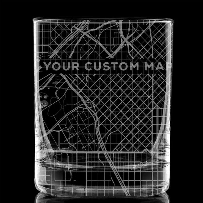 Custom Custom Map Rocks Glass - Corporate Gifts